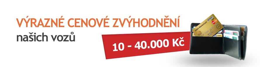 Výrazné slevy na prodáváná auta Výrazné slevy na prodáváná auta