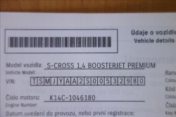 Suzuki S-Cross 1,4 T, ČR, 1 MAJ., SERVIS.KN.