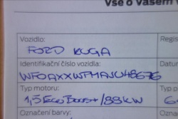 Ford Kuga 1,5 EB, ČR, 1 MAJ., SERVIS.KN.