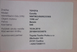 Toyota Corolla 1,6 VVT-i + LPG, ČR, AUTOMAT.